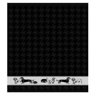 Hand Towel  Dachshund Black DDDDD