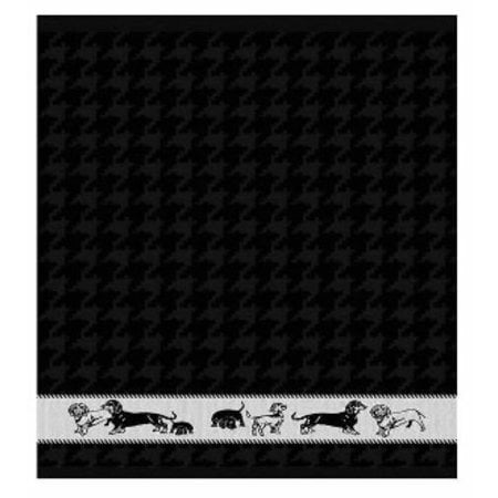 Hand Towel  Dachshund Black DDDDD