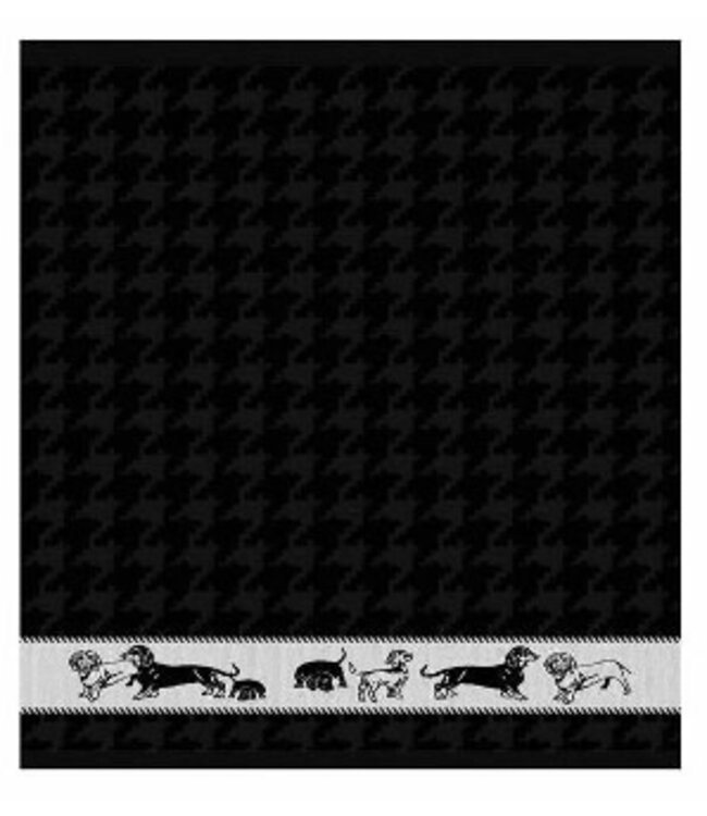 Hand Towel  Dachshund Black DDDDD