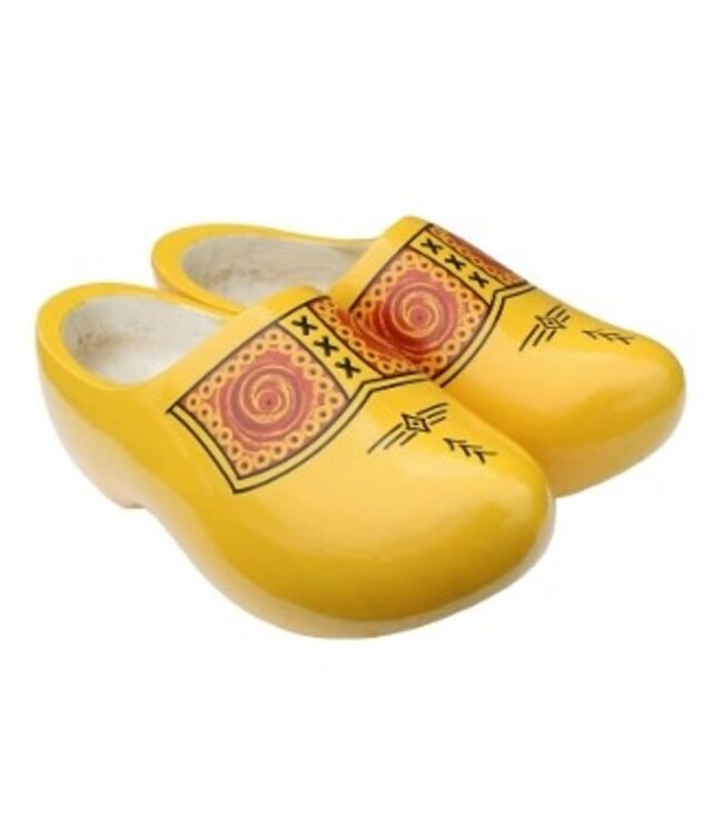 Yellow Wooden Shoes 23cm