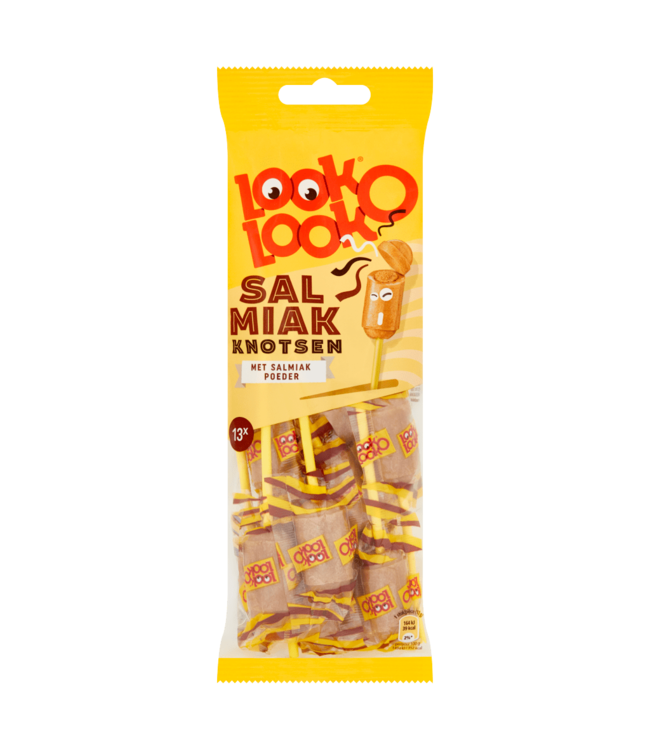 Look O Look Salmiak Knotsen 136g