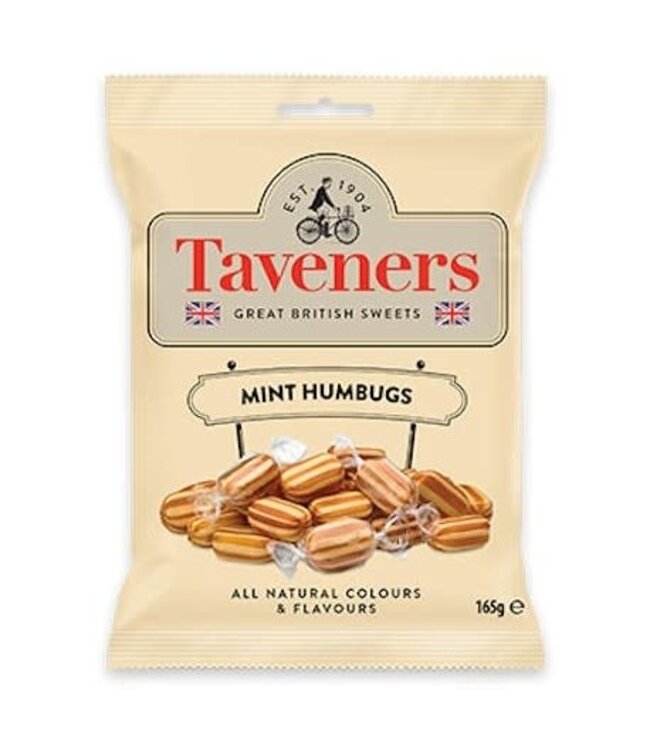Taveners Mint Humbugs 165g