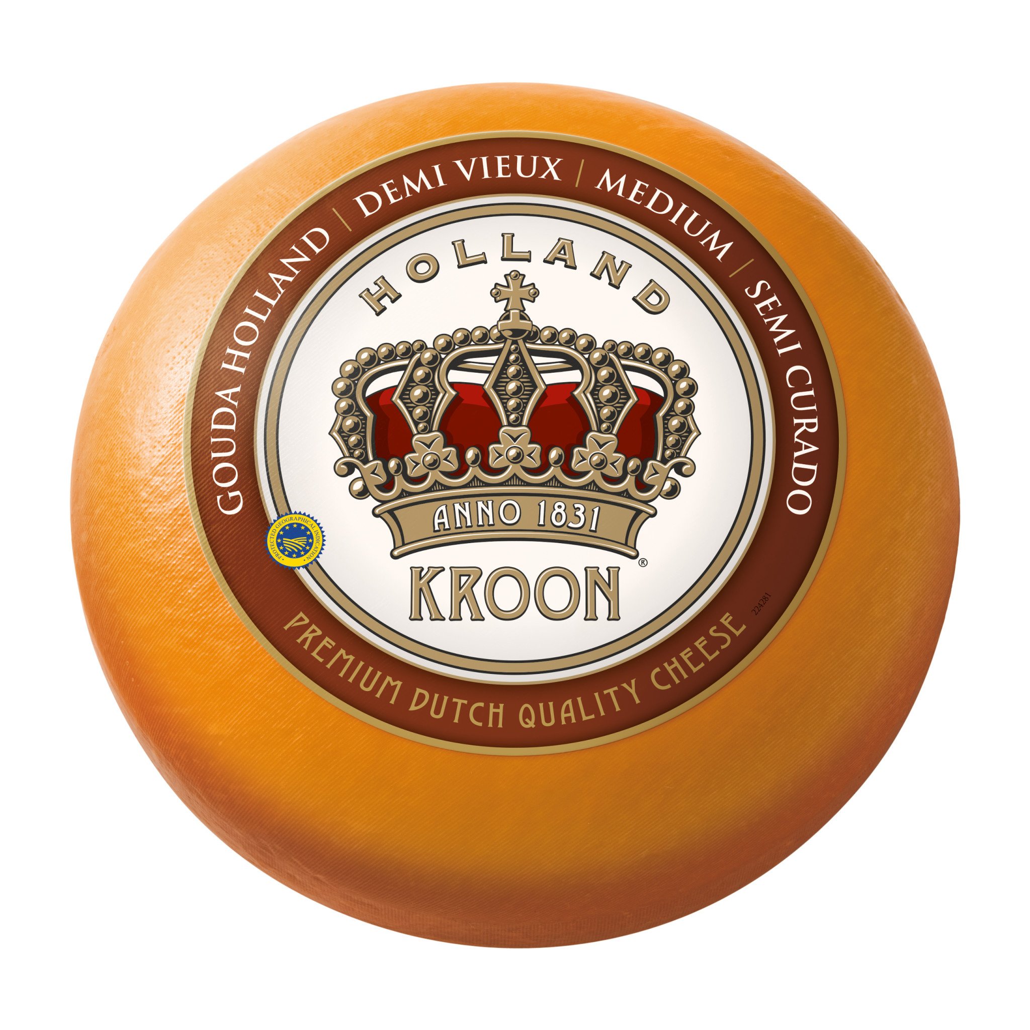 Medium Gouda Cheese Kroon Coombs Wooden Shoe Dutch Import Store Ltd