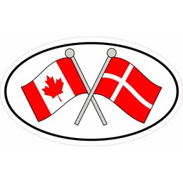 Canada & Denmark Sticker