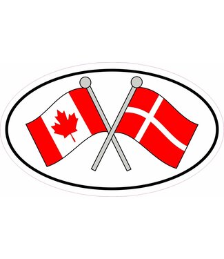 Canada & Denmark Sticker