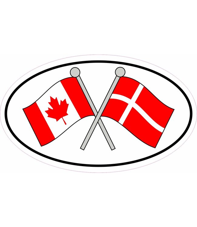 Canada & Denmark Sticker