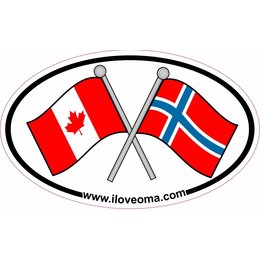 Canada & Norway Sticker