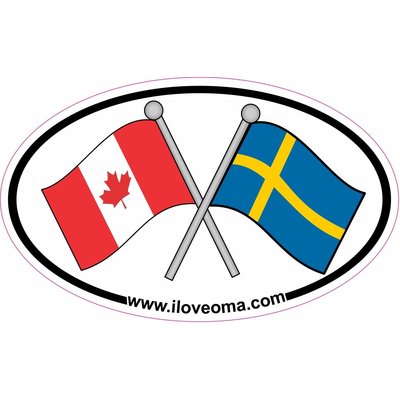 Canada & Sweden Sticker