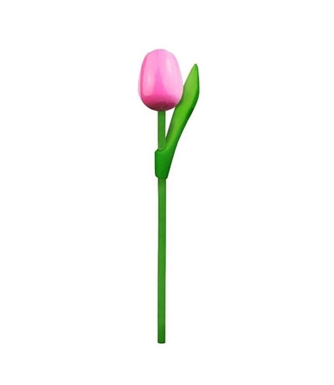Mini Wooden Dutch Tulip Pink & White