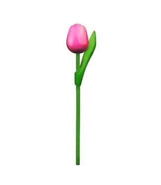 Large Wooden Dutch Tulip Red & Pink