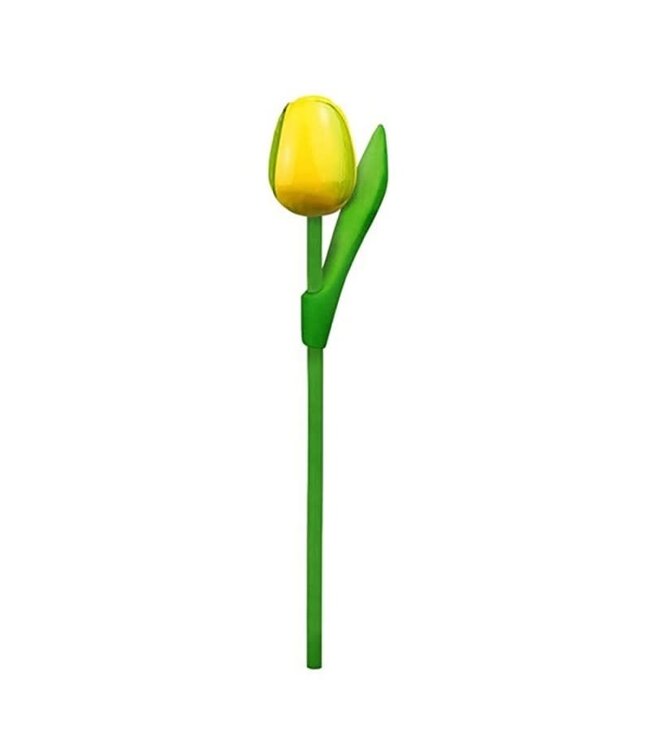 Large Wooden Dutch Tulip Yellow & Green