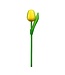 Large Wooden Dutch Tulip Yellow & Green