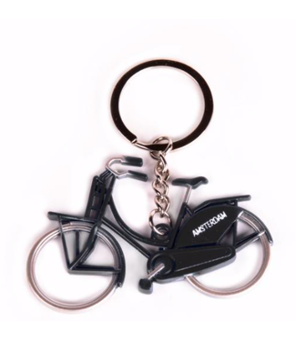 Black Bicycle Keychain