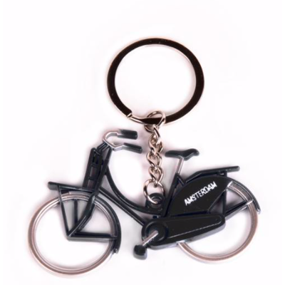 Black Bicycle Keychain