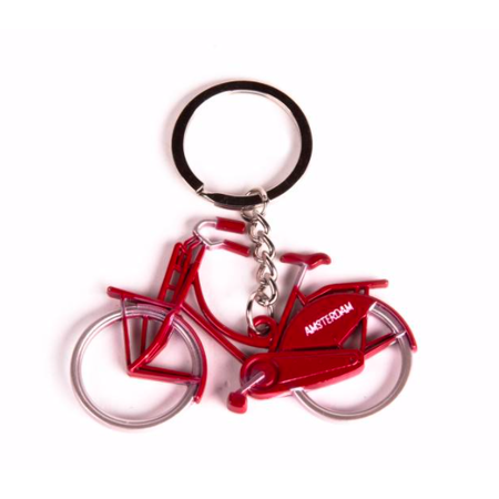 Red Bicycle Keychain