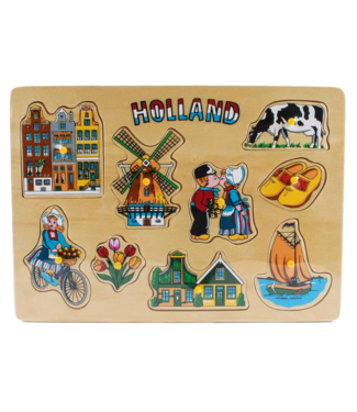 Children's Wooden Puzzle Kissing Couple