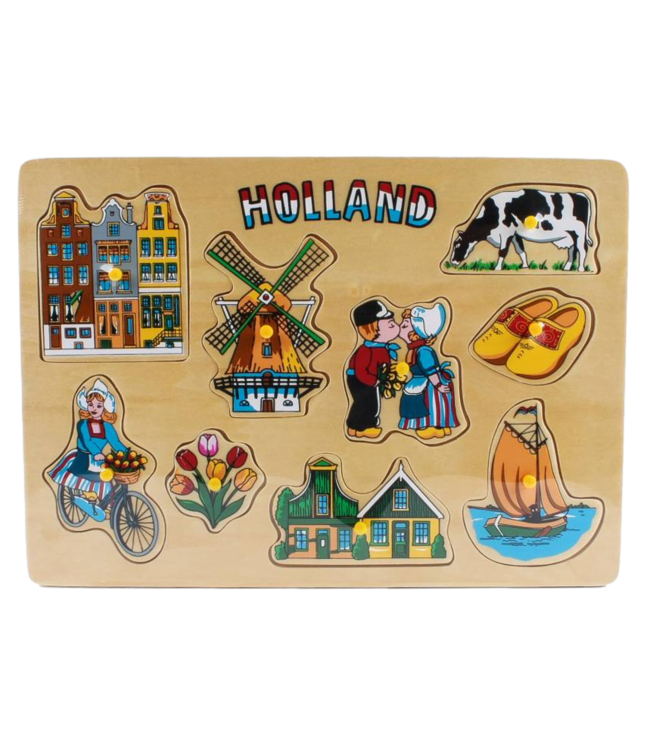 Children's Wooden Puzzle Kissing Couple