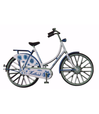 Delft Blue White Bike  Magnet - Holland