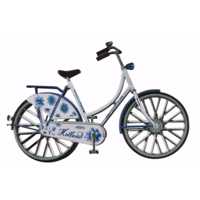 Delft Blue White Bike  Magnet - Holland
