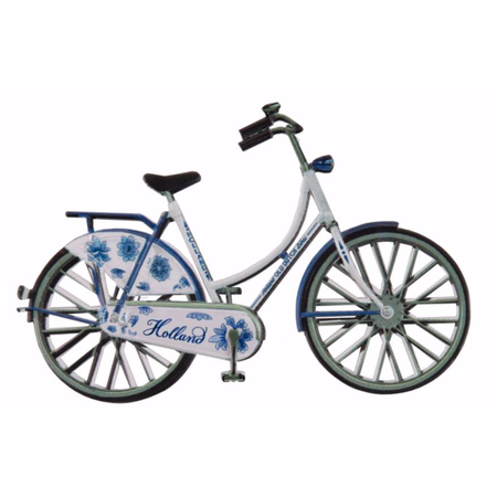 Delft Blue White Bike  Magnet - Holland