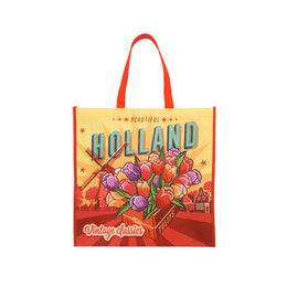 Vintage Holland Tulip  Grocery Bag