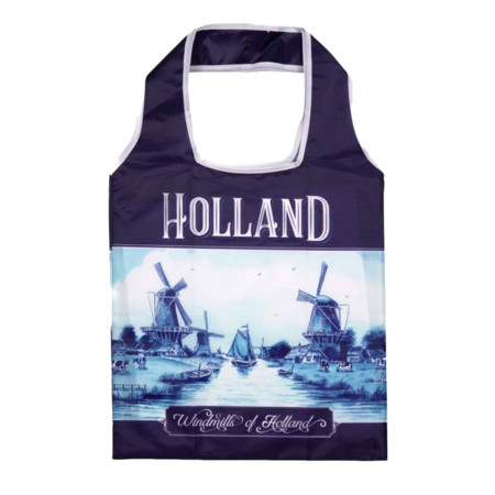 Delft Blue Holland Foldable Shopping Bag