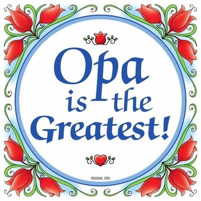 Opa Is The Greatest! Flowers Magnet