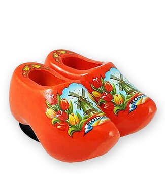 Orange Wooden Shoes Magnet