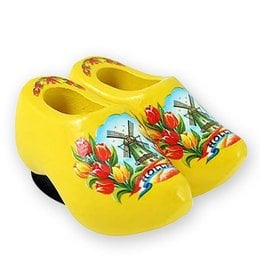 Yellow Wooden Shoes Magnet