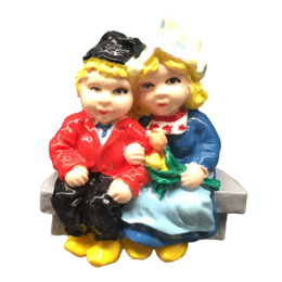 Dutch Couple on a Bench Magnet