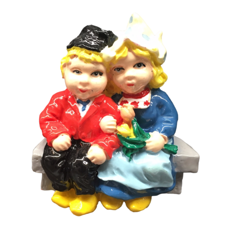 Dutch Couple on a Bench Magnet