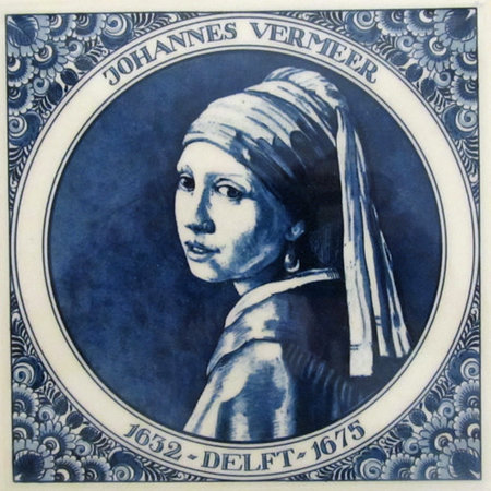 Johannes Vermeer Girl With The Pearl Earring Tile