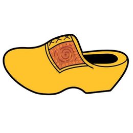 Wooden Shoe Car Sticker