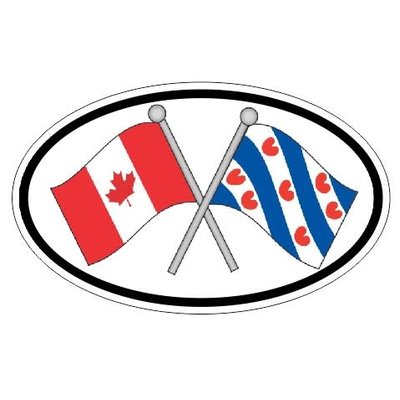 Canada & Friesland Sticker