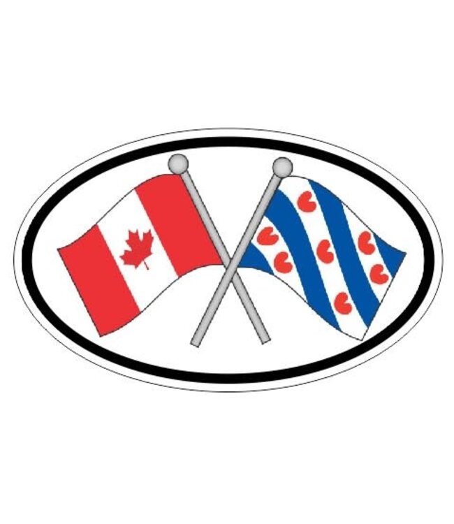 Canada & Friesland Sticker