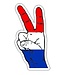 Dutch Peace Sign Car Sticker