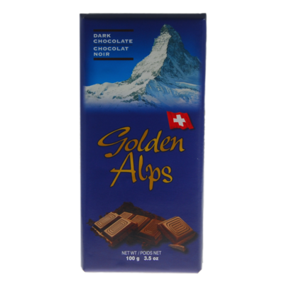 Golden Alps Swiss Dark Chocolate 100g