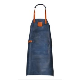 Mr. Smith Culinary Leather Apron Blue