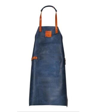Mr. Smith Culinary Leather Apron Blue