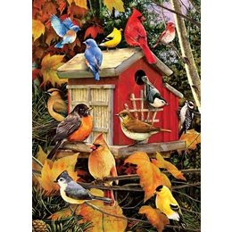 Fall Birdhouse Puzzle 500pc