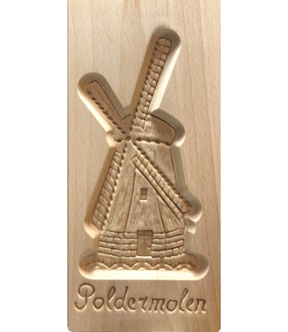 Wooden Speculaas Board Windmill 25cm