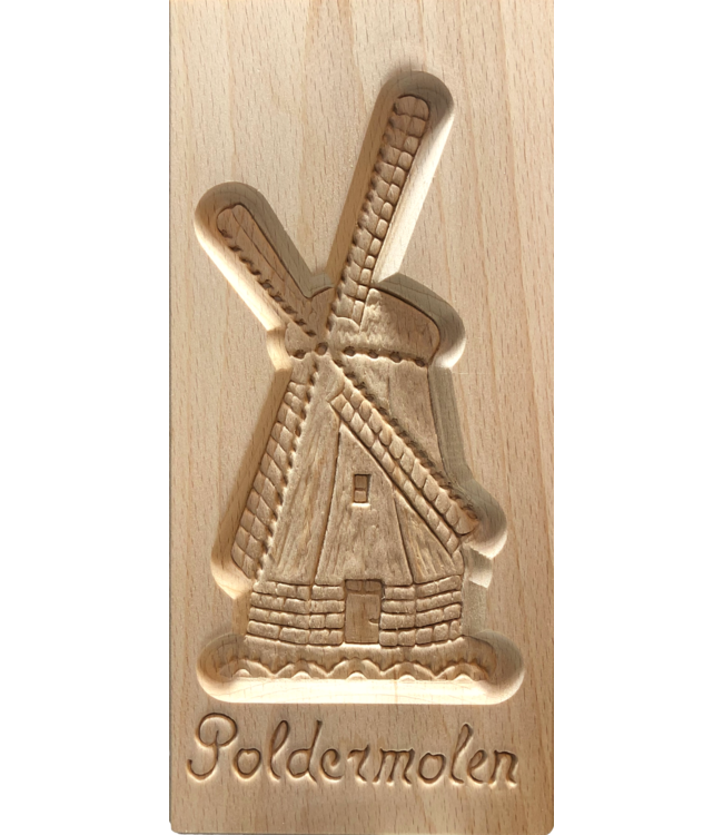 Wooden Speculaas Board Windmill 25cm