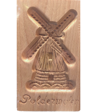 Wooden Speculaas Board Windmill 15cm
