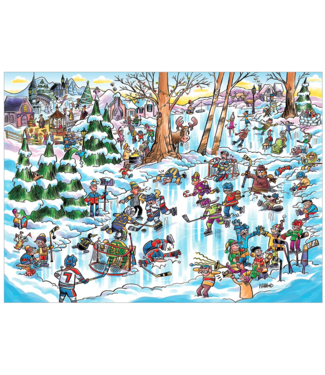 DoodleTown: Hockey Town Puzzle 1000pc