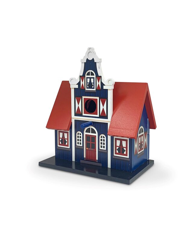 Birdhouse - Blue with Bell Gable