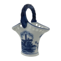 Delft Blue Handpainted Vase 16cm