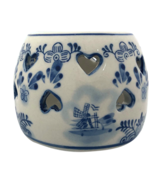 Delft Blue Flowers Tea Light Holder Delft Blue Flowers Tea Light Holder