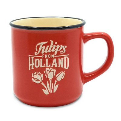 Matix Camp Mug - Tulips from Holland -Red