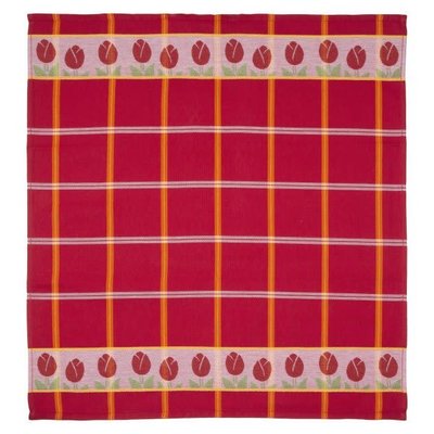 TEA Towel Red Tulips Twentse