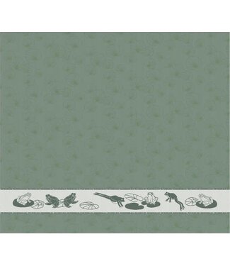 TEA Towel Froggy Green  DDDDD